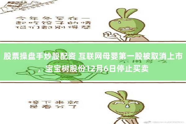 股票操盘手炒股配资 互联网母婴第一股被取消上市，宝宝树股份12月6日停止买卖